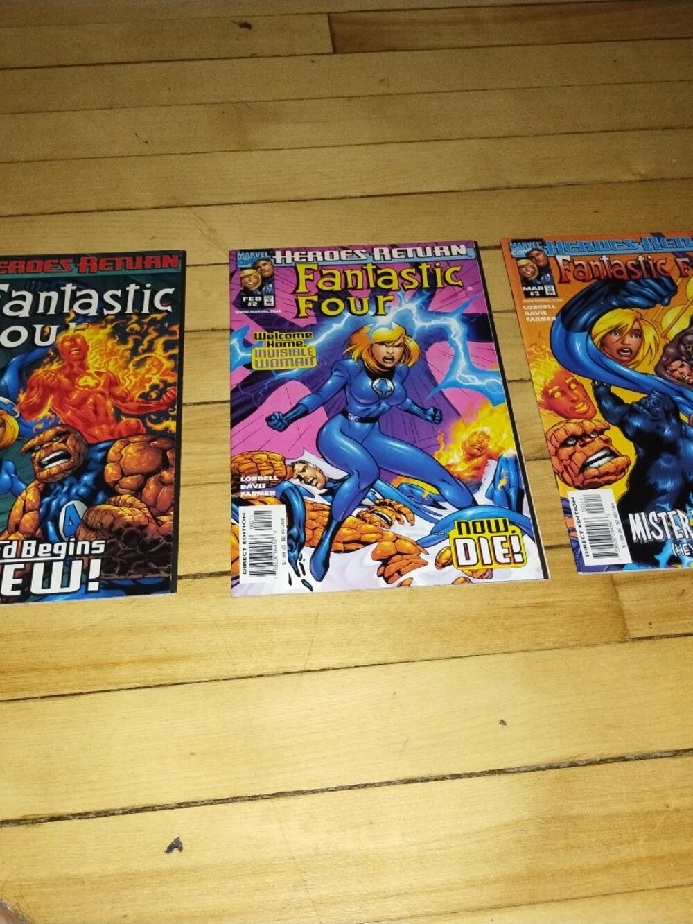 Fantastic Four (Heroes Reborn) #1 to 3 (Marvel Comics, 1996)